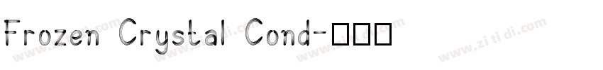 Frozen Crystal Cond字体转换